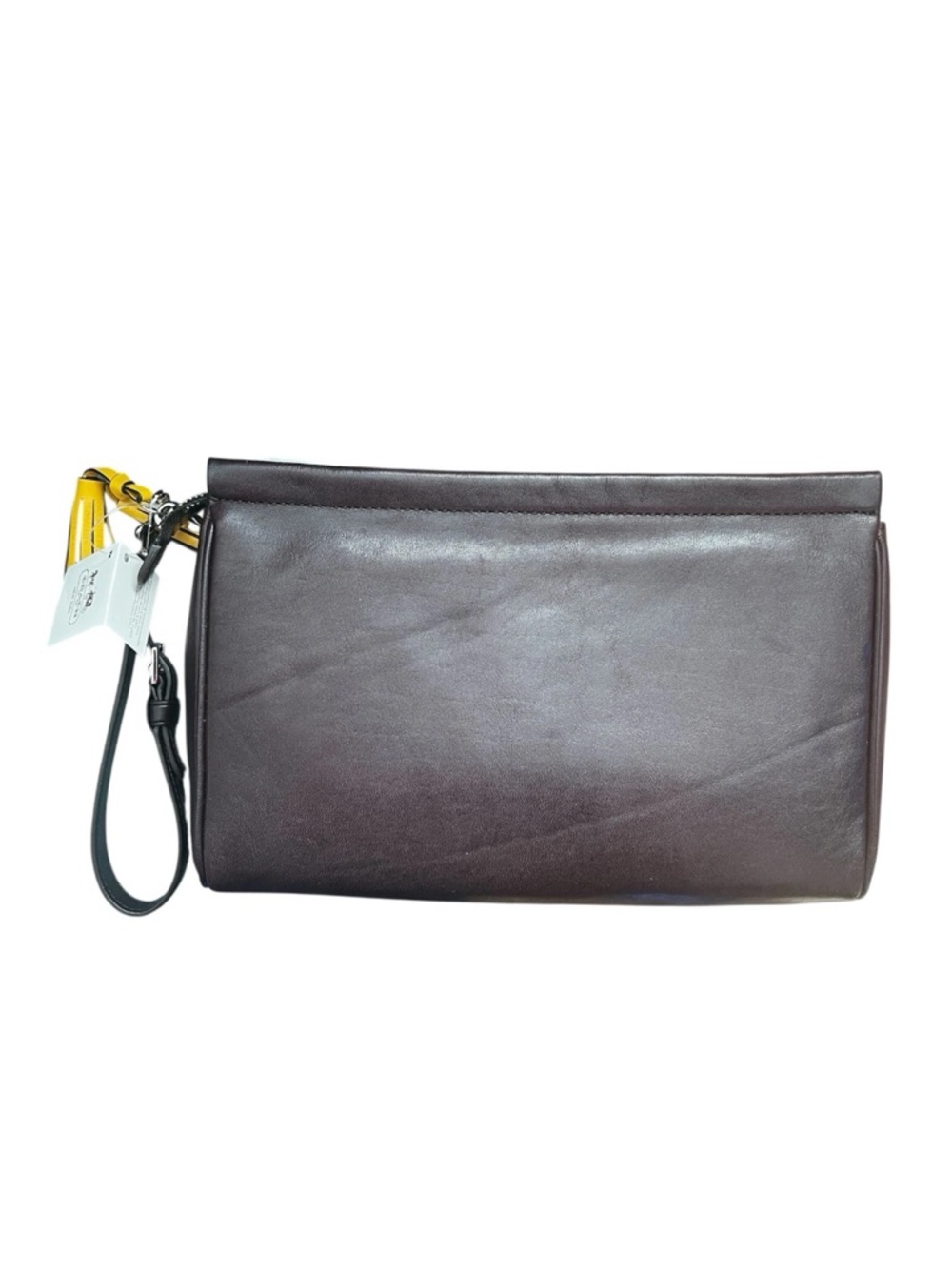 NWT Coach Legacy Ocelot Zipper Clutch/Wristlet Leopard Calf Hair Leather Brown - Picture 3 of 7